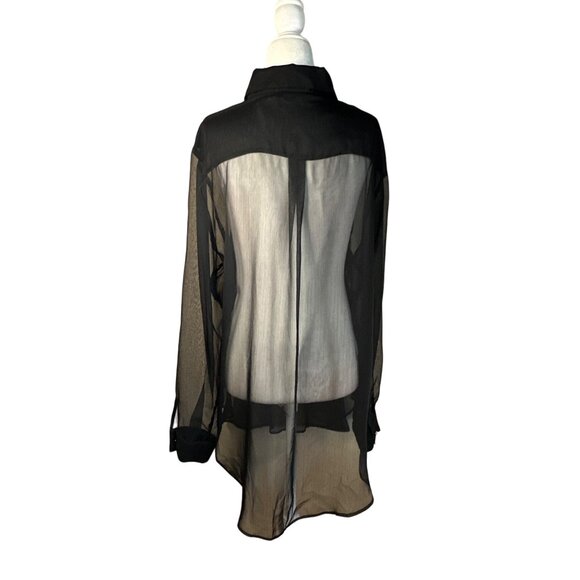 Shani Shemer Jonas Shirt in Black One Size New Womens Blouse Top Coverup - Picture 9 of 16